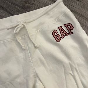 White Gap Jogger Pants
